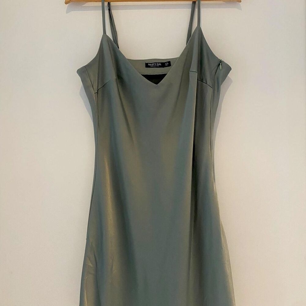 Nasty-gal Women's Green and Khaki Dress